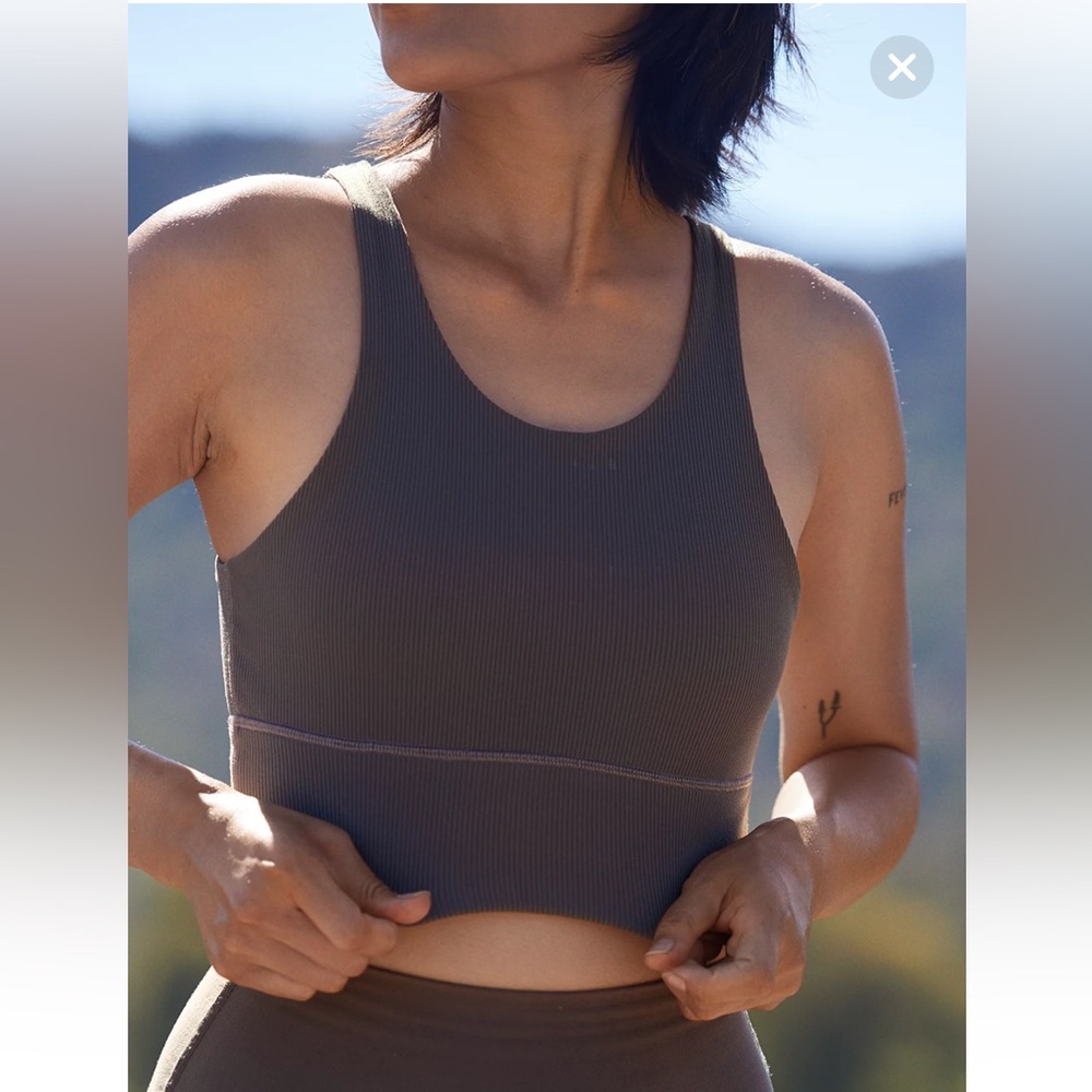Offline By Aerie Ribbed Longline Sports Bra XXS
